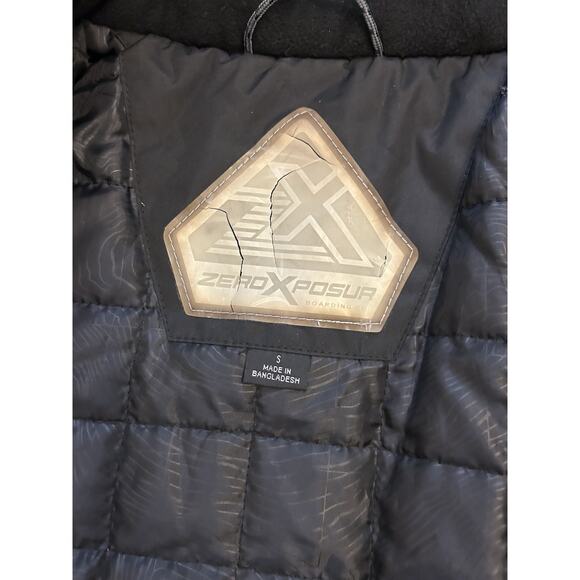 Mens S Jacket Winter Parka Insulated Water Resistant Hooded Mid weight BLK $120 - Picture 12 of 14